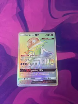 Pokemon Nihilego GX Full Art Ultra Rare Holo TCG Card Rainbow - Image 1