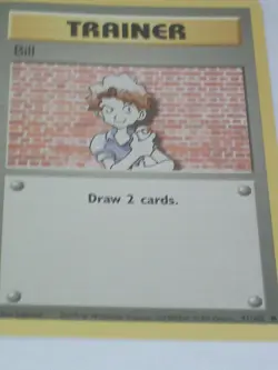 Pokemon Trainer Card - 91 / 102 - Bill - Base 102 Set - Image 1