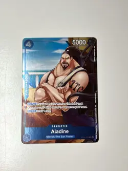 OP14-043 Aladine Dash Pack R Full Art One Piece TCG English Card - Image 1