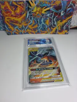 ACE 10 Reshiram & Charizard GX 007/095 RR Double Blaze Japanese Graded Card - Image 3