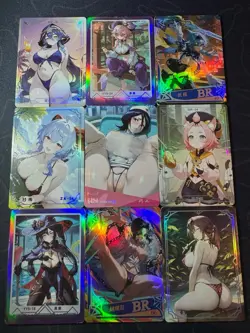 Sexy Waifu Bikini 9 x Goddess Doujin Cards Genshin Impact No Doubt To Get Wet - Image 1