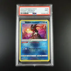 PSA 9 Radiant Greninja 046/189 Pokemon Astral Radiance Holo Graded Card - Image 1