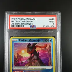 PSA 9 Radiant Greninja 046/189 Pokemon Astral Radiance Holo Graded Card - Image 2