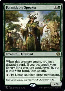 Formidable Speaker Lorwyn Eclipsed Magic MTG NM - Image 1