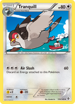 Tranquill 124/149 Uncommon | Boundaries Crossed | Pokemon Card - Image 1