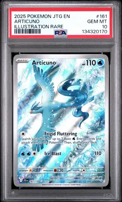 2025 Pokemon Journey Together Articuno #161 Illustration Rare PSA 10 Gem Mint - Image 1