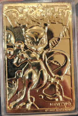 1999 Burger King #150 Mewtwo 23K Gold Plated Pokemon Card - Image 1