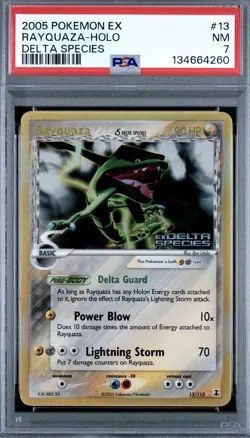 Rayquaza Pokemon Delta Species 13/113 2005 EX Reverse Holo PSA 7 *MISLABEL* - Image 1