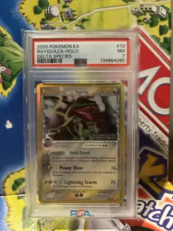 Rayquaza Pokemon Delta Species 13/113 2005 EX Reverse Holo PSA 7 *MISLABEL* - Image 3