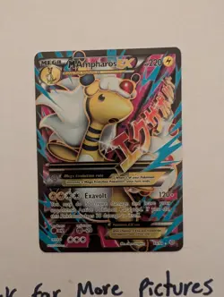 M Ampharos EX (Full Art) 88/98 Pokemon XY Ancient Origins English Mega NM - Image 1