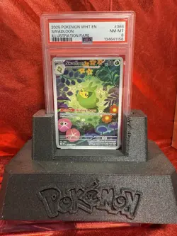 2025 Pokemon White Flare Swadloon #088 Illustration Rare PSA 8 - Image 3