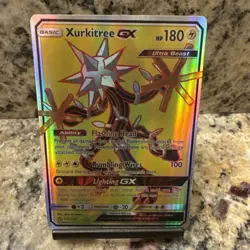 Pokemon Xurkitree GX Ultra Beast Full Art Holo Ultra Rare SM-Ultra Prism 142/156 - Image 1