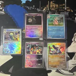 Pokemon masterball Lot 5x English Dudunsparce Duskull Slowking Iron Boulder G… - Image 1