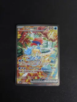 Keldeo ex SIR 167/086 English White Flare Pokemon Scarlet & Violet - Image 3