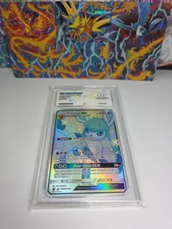 🔹ACE 10 GEM MINT🔹Glaceon GX SV55/SV94 Full Art🔸Pokemon TCG Hidden Fates 2019 - Image 1