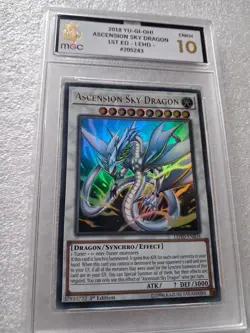 MGC GRADED ASCENSION SKY DRAGON ULTRA RARE 1ST ED- Yu-Gi-Oh CARD LEHD #205243 - Image 1
