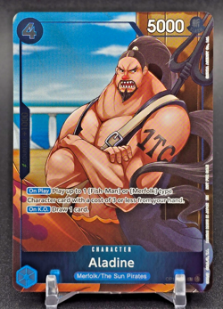 OP14-043 Aladine Dash Pack R Full Art One Piece TCG English Card - Image 1