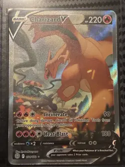 Pokemon Charizard v Alternate Full Art Holo Card 154/172 Swsh09 Brilliant Stars - Image 1