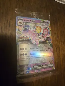 Pokemon TCG Surprise Box Promo Espeon EX Card #034/131 Stamped, Sealed - Image 1