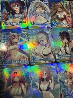 Goddess Story Waifu Bikini 18 x Character Doujin Cards Maiden Girl Party SSR UR - Image 2