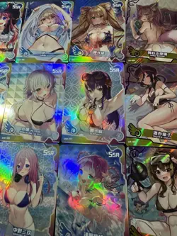 Goddess Story Waifu Bikini 18 x Character Doujin Cards Maiden Girl Party SSR UR - Image 3