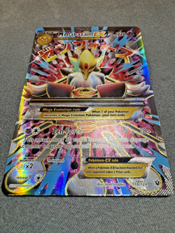 Pokemon Mega M Alakazam EX Full Art Holo Card 118/124 XY Fates Collide NEAR MINT - Image 1