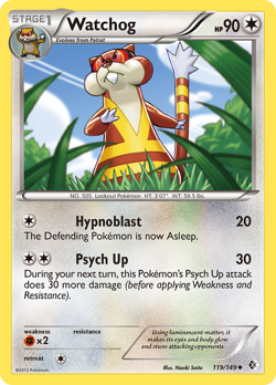 Watchog 119/149 Uncommon | Boundaries Crossed | Pokemon Card - Image 1