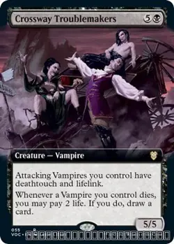 Crossway Troublemakers (Extended Art) - 55 - Commander: Innistrad: Crimson Vo... - Image 1