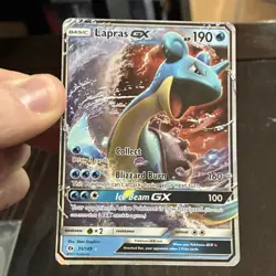 Pokemon Lapras GX Ultra Rare Holo SM Base Set 35/149 - Image 1
