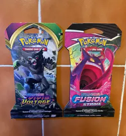 Pokemon TCG: Fusion Strike and Vivid Voltage Sleeved Booster Packs (SEALED/NEW) - Image 1