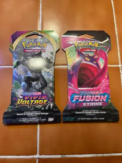 Pokemon TCG: Fusion Strike and Vivid Voltage Sleeved Booster Packs (SEALED/NEW) - Image 2