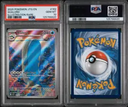 POKEMON JOURNEY TOGETHER WAILORD 162/159 ILLUSTRATION RARE PSA 10 - Image 3