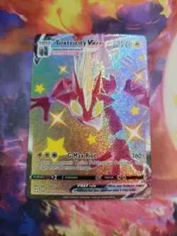 Toxtricity VMAX SV113/SV122 Shining Fates Shiny Vault SHINY Pokemon TCG - Image 1