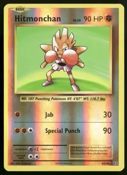 Hitmonchan Holo Rare XY - Evolutions 62/108 LP-NM Pokemon TCG - Image 1