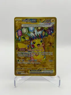Pokemon TCG Pikachu Ex 247/191 Hyper Rare Gold Surging Sparks Full Art SSP ENG - Image 3