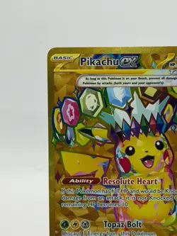 Pokemon TCG Pikachu Ex 247/191 Hyper Rare Gold Surging Sparks Full Art SSP ENG - Image 4