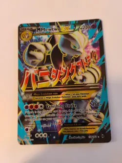 Pokemon M Mewtwo EX Full Art Holo Ultra Rare 159/162 Breakthrough 230 HP Mega - Image 1