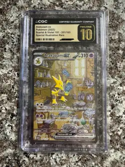 Pokemon Alakazam EX 151 SIR ENGLISH CGC PRISTINE 10 low pop 🔥🔥🔥 - Image 1