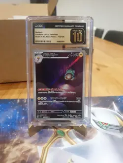 CGC Pristine 10 Bellibolt Pokemon 112/108 Ruler Of The Black Flame - Image 1