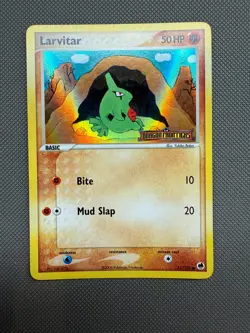 Larvitar Reverse Holo 51/101 ex Dragon Frontiers Pokemon Card - Image 1