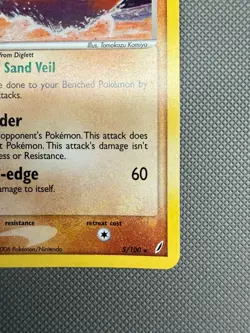 Dugtrio Holo Rare 5/100 ex Crystal Guardians Pokemon Card - Image 4