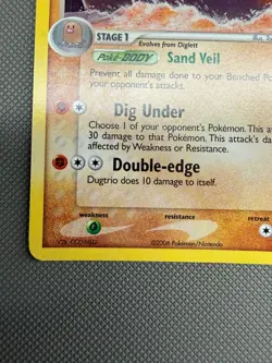 Dugtrio Holo Rare 5/100 ex Crystal Guardians Pokemon Card - Image 5