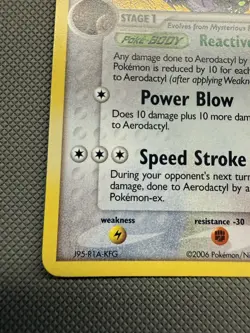 Aerodactyl Holo Rare (1/92) ex Legend Maker Pokemon Card - Image 5