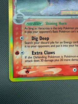 Heracross Delta Species Reverse Holo (3/101) ex Dragon Frontiers Pokemon Card - Image 5