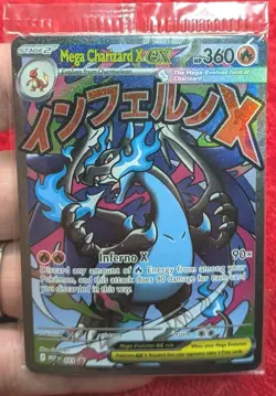 Mega Charizard x EX 023 - Mega Evolution Promo - Pokemon Card Sealed (2B) - Image 1