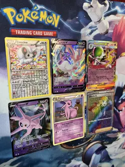 Pokemon Collectors Lot (6 Cards Shown In Photo) Pink Theme * - Image 1