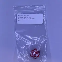 Magic MTG - Spindown / D20 / Life Counter - MAGIC 2021 CORE SET (M21) RED - Image 3
