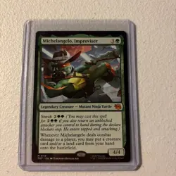 Michelangelo, Improviser - MTG TMT Teenage Mutant Ninja Turtles - NM/MINT - Image 1