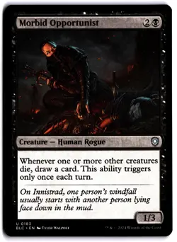 Morbid Opportunist NM BLC Commander: Bloomburrow MTG - Image 1