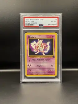 1999 Pokemon Mewtwo Movie Promo #3 Excellent Mint PSA 6 - Image 1